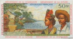 50 Nouveaux Francs Spécimen FRENCH ANTILLES  1962 P.06s AU