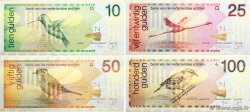 10 au 100 Gulden Lot NETHERLANDS ANTILLES  1998 P.28 au P.31 UNC