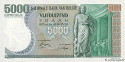 5000 Francs BELGIUM  1977 P.137a AU
