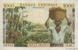 1000 Francs CAMERúN  1962 P.12b BC+