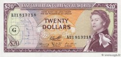 20 Dollars CARIBBEAN   1965 P.15j AU