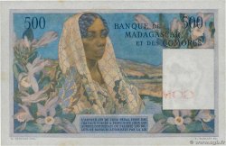 500 Francs COMOROS  1952 P.04a AU