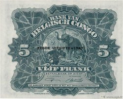 5 Francs BELGIAN CONGO  1947 P.13Ad UNC-