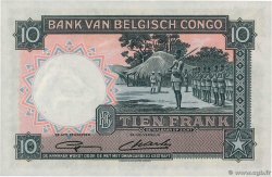 10 Francs CONGO BELGA  1948 P.14E q.FDC