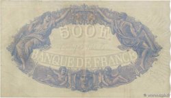 500 Francs BLEU ET ROSE FRANCE  1891 F.30.04 VF-