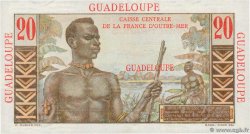20 Francs Émile Gentil GUADELOUPE  1946 P.33 q.FDC