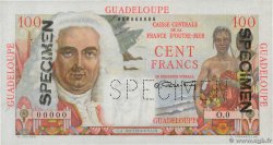 100 Francs La Bourdonnais Spécimen GUADELOUPE  1946 P.35s AU