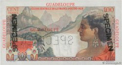 100 Francs La Bourdonnais Spécimen GUADELOUPE  1946 P.35s AU