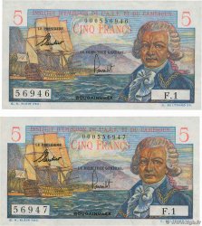 5 Francs Bougainville Consécutifs FRENCH EQUATORIAL AFRICA  1957 P.28