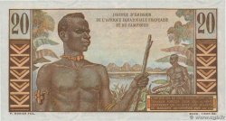 20 Francs Émile Gentil AFRIQUE ÉQUATORIALE FRANÇAISE  1957 P.30 q.FDC