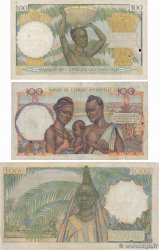 100 et 1000 Francs Lot FRENCH WEST AFRICA (1895-1958)  1940 P.23, P.40 et P.42 F-