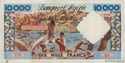 10000 Francs ALGERIA  1955 P.110 q.BB