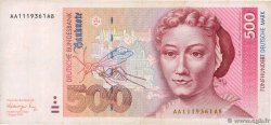 500 Deutsche Mark GERMAN FEDERAL REPUBLIC  1991 P.43a q.BB