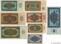 50 Pfenning au 100 Deutsche Mark Lot ALLEMAGNE RÉPUBLIQUE DÉMOCRATIQUE  1948 P.08b au P.15 SPL+