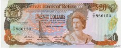 20 Dollars BELICE  1987 P.49b
