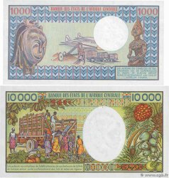 1000 et 10000 Francs Lot CAMERúN  1980 P.16c et P.20 SC+