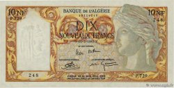 10 Nouveaux Francs ARGELIA  1961 P.119a FDC