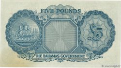 5 Pounds BAHAMAS  1953 P.16a XF+