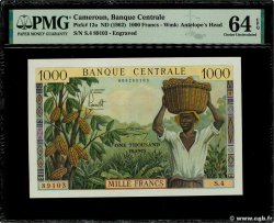 1000 Francs CAMERúN  1962 P.12a