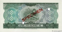 500 Dollars Spécimen ETIOPIA  1961 P.24s FDC