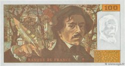 100 Francs DELACROIX imprimé en continu Grand numéro FRANKREICH  1993 F.69bis.05 ST