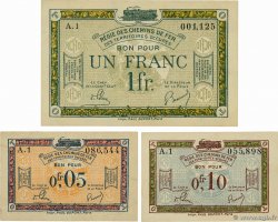 5 et 10 Centimes, 1 Franc Lot FRANCE Regionalismus und verschiedenen  1923 JP.135.01/02/05 fST