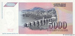 5000 Dinara Spécimen YUGOSLAVIA  1991 P.111s SC+