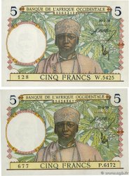 5 Francs Lot FRENCH WEST AFRICA (1895-1958)  1938 P.21 UNC-