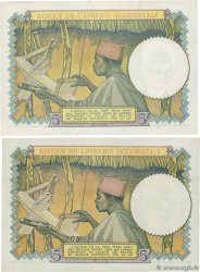 5 Francs Lot FRENCH WEST AFRICA  1938 P.21 UNC-