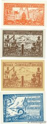 50 Centimes, 1 et 2 Francs Lot FRENCH WEST AFRICA  1944 P.33a, P.34a/b et P.35 UNC-