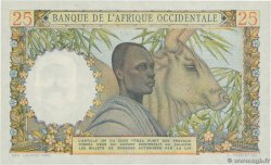 25 Francs FRENCH WEST AFRICA  1954 P.38 UNC-