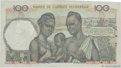 100 Francs FRENCH WEST AFRICA  1953 P.40 AU