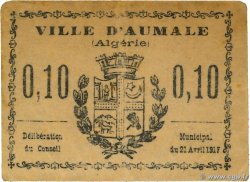 10 Centimes ALGERIA Aumale 1917 K.178 MB