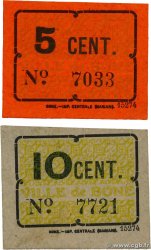 5 et 10 Centimes Lot ARGELIA Bône 1916 K.194 et K.195