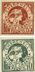 5 et 10 Centimes Lot ALGERIA Cherchell 1916 K.207 et K.208 FDC