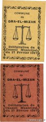 5 et 10 Centimes Lot ALGERIA Dra-El-Mizan 1917 K.219 et K.220 FDC