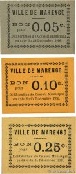 5, 10 et 25 Centimes Lot ARGELIA Marengo 1916 K.226, K.227 et K.228 FDC