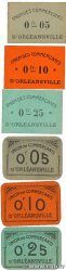 5, 10 et 25 Centimes Lot ALGERIA Orleansville 1916 K.362 au K.367  FDC