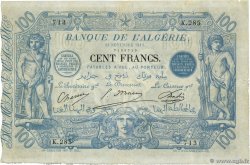 100 Francs ALGERIEN  1911 P.074 fSS