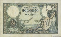 500 Francs ALGERIA  1939 P.082 VF-