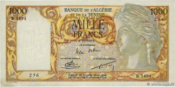 1000 Francs ALGERIA  1954 P.107b VF