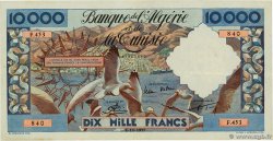 10000 Francs ALGERIEN  1957 P.110 SS
