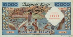 100 Nouveaux Francs sur 10000 Francs ALGERIA  1958 P.114 VF