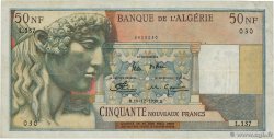 50 Nouveaux Francs ALGERIA  1959 P.120a VF-