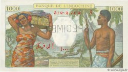 1000 Francs Spécimen DJIBOUTI  1938 P.10s AU+