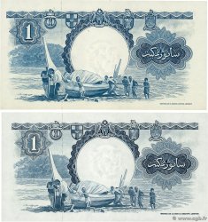 1 Dollar Lot MALAYA und BRITISH BORNEO  1959 P.08a et P.08A fST+