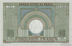 50 Francs MAROKKO  1945 P.21 fST+