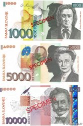 1000 au 10000 Tolarjev Spécimen SLOVENIA  2004 P.31bs au P.34bs UNC