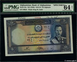 50 Afghanis Spécimen AFGHANISTAN  1939 P.025as UNC-