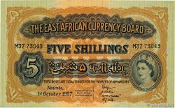 5 Shillings EAST AFRICA  1957 P.33 UNC-